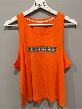 Orangetheory Bright Orange Logo Muscle Tank